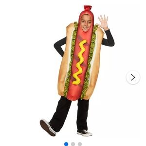 Spirit Hot Dog Costume for Kids - Red, Yellow, Brown
